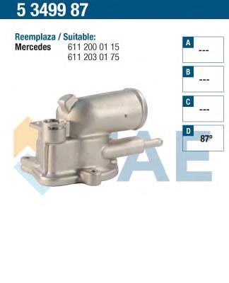 5349987 FAE caja del termostato