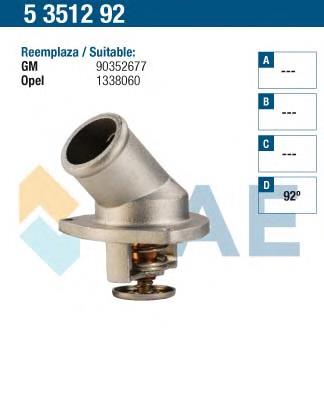 5351292 FAE termostato, refrigerante