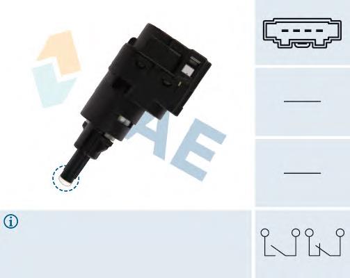 Interruptor de luz de freno 24763 FAE