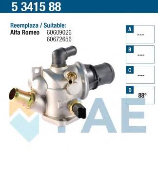 Termostato, refrigerante 5341588 FAE