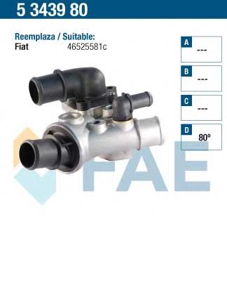 Termostato, refrigerante 5343980 FAE