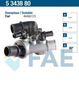 5343880 FAE caja del termostato