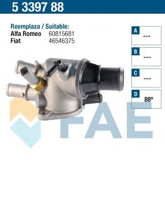 5339788 FAE caja del termostato