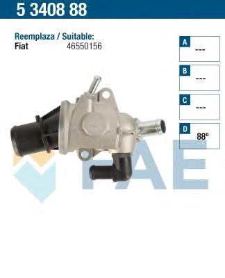 46550156 Fiat/Alfa/Lancia caja del termostato