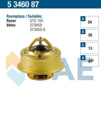 Termostato, refrigerante 5346087 FAE