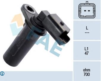 Sensor de cigüeñal 79251 FAE