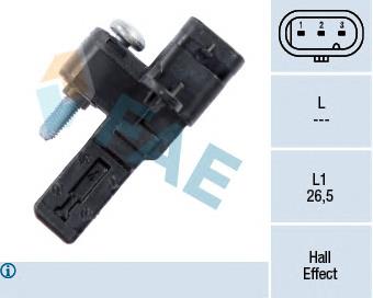Sensor de cigüeñal 79287 FAE