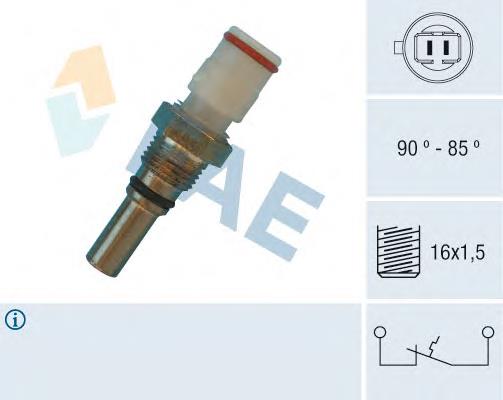 36570 FAE sensor, temperatura del refrigerante (encendido el ventilador del radiador)