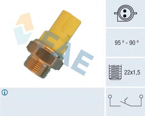 36330 FAE sensor, temperatura del refrigerante (encendido el ventilador del radiador)