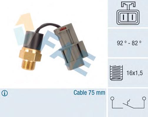 Sensor de temperatura del refrigerante, salpicadero para Nissan Cherry (N12)