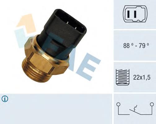 Sensor, temperatura del refrigerante (encendido el ventilador del radiador) 37270 FAE