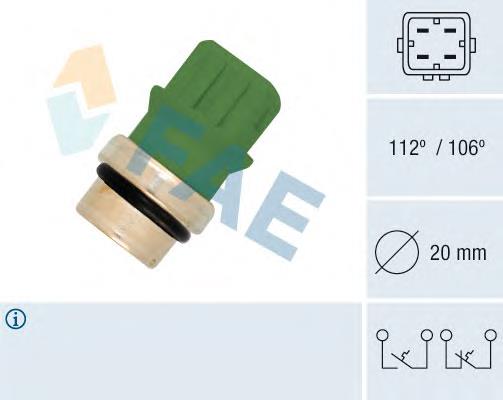 Sensor de temperatura del refrigerante FAE 35590 precio, desde 14,88 EUR