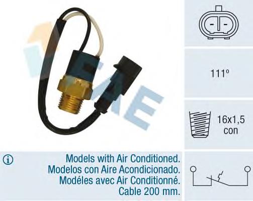 Sensor de temperatura del refrigerante 35842 FAE