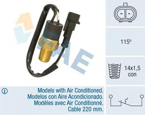 Sensor de temperatura del refrigerante 35841 FAE