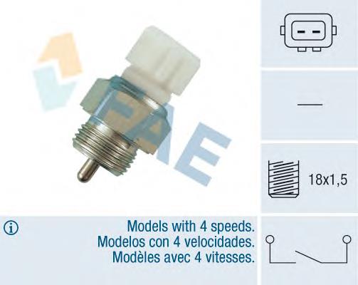Interruptor, piloto de marcha atrás 40670 FAE