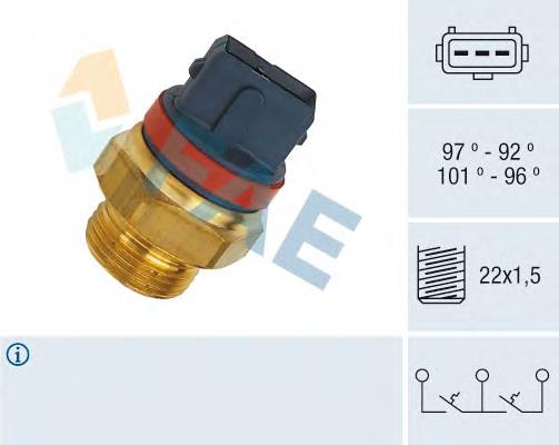 Sensor de temperatura del refrigerante FAE 37930