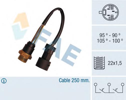 90355937 Opel sensor, temperatura del refrigerante (encendido el ventilador del radiador)