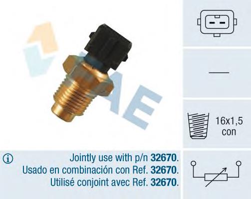 Sensor de temperatura del refrigerante 32540 FAE