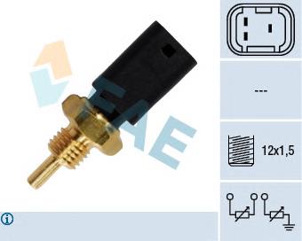 Sensor de temperatura del refrigerante 33721 FAE