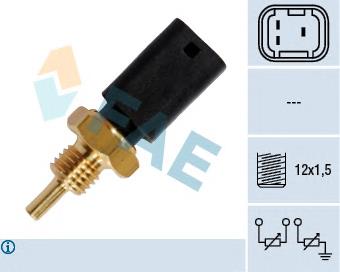 Sensor de temperatura del refrigerante FAE 33724 precio, desde 16,85 EUR