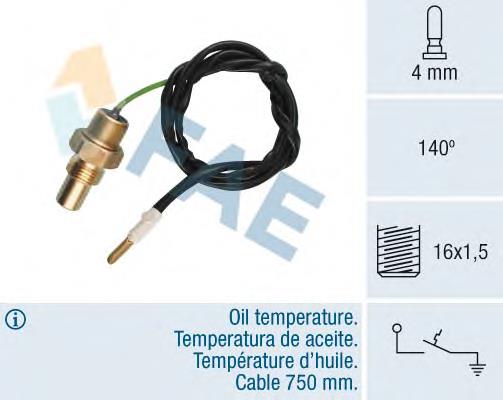 Sensor, temperatura del aceite para Peugeot 309 (3C, 3A)