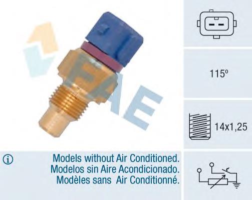 9618958880 Fiat/Alfa/Lancia sensor de temperatura del refrigerante