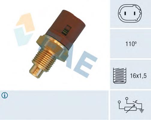 Sensor de temperatura del refrigerante 34450 FAE