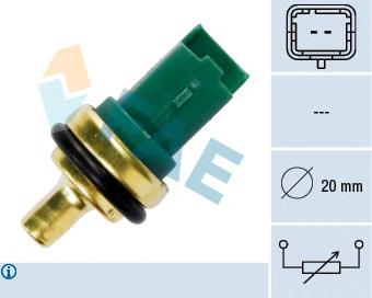 Sensor de temperatura del refrigerante Ford Fiesta