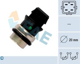 Sensor de temperatura del refrigerante FAE 33650 precio, desde 12,96 EUR