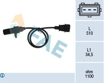 Sensor de posición del cigüeñal 79007 FAE