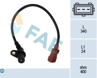 Sensor de cigüeñal 79034 FAE