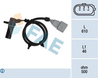 Sensor de cigüeñal 79115 FAE
