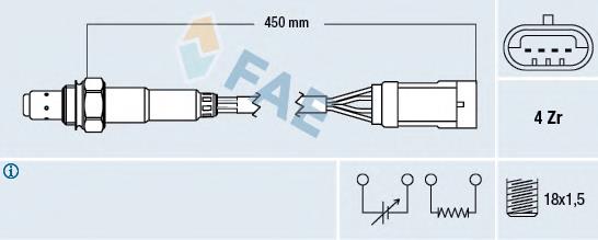 77207 FAE Sonda lambda (NOx, O2)
