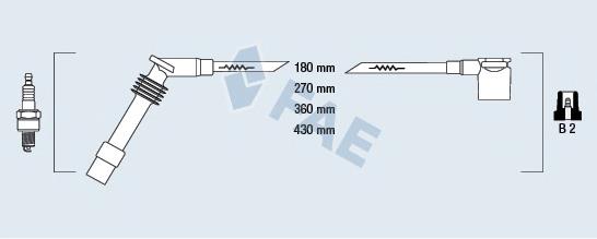 Juego de cables de encendido 85085 FAE