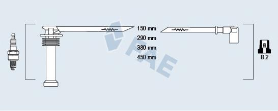 Juego de cables de bujias FAE 85125 precio, desde 30,39 EUR