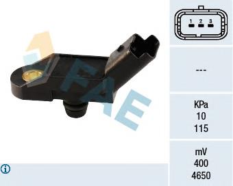 Sensor, presión colector de admisión  FAE 15011 precio, desde 34,73 EUR