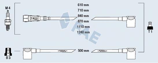 Juego de cables de encendido 85040 FAE