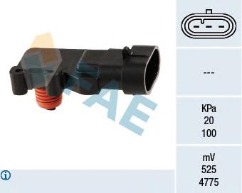 Sensor, presión colector de admisión  FAE 15013 precio, desde 33,67 EUR