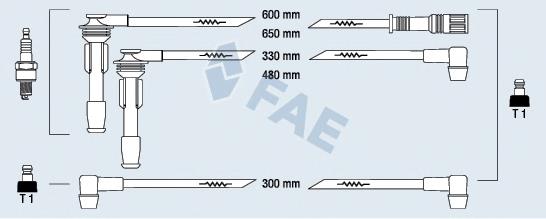 85230 FAE Cables de alta tensión, juego
