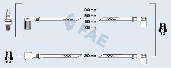 85271 FAE Cables de alta tensión, juego