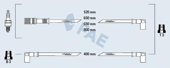 83110 FAE juego de cables de encendido