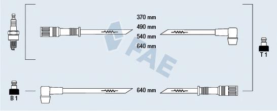 83230 FAE Cables de alta tensión, juego