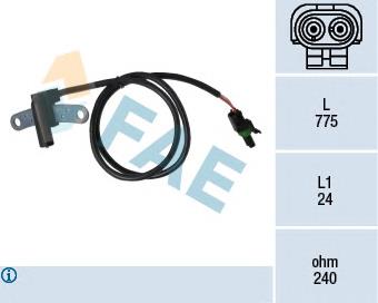 Sensor de posición del cigüeñal 79145 FAE
