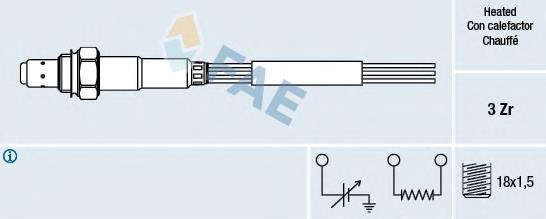Sonda de oxígeno FAE 77003 precio, desde 45,01 EUR
