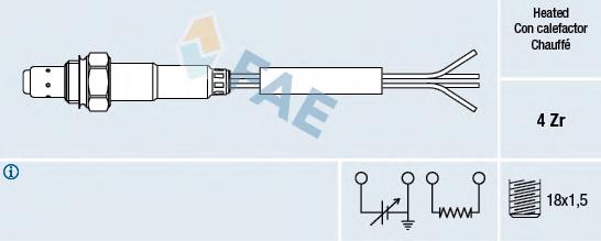 Sensor de oxígeno previo al catalizador 77008 FAE