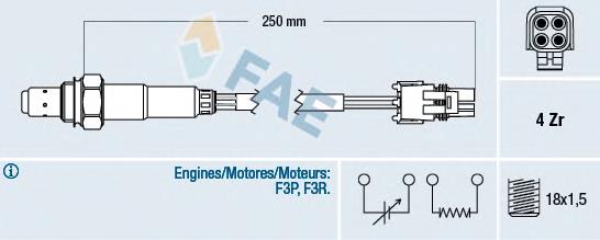 77129 FAE Sonda lambda (NOx, O2)