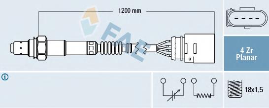 Comprar 77144 FAE Sonda lambda de oxígeno posterior al catalizador