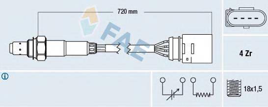 77139 FAE Sonda lambda (NOx, O2)