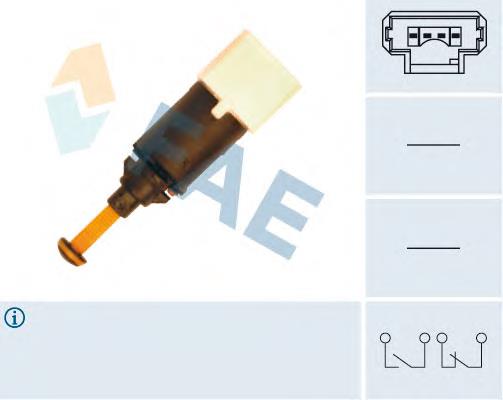 Interruptor de luz de freno 24898 FAE