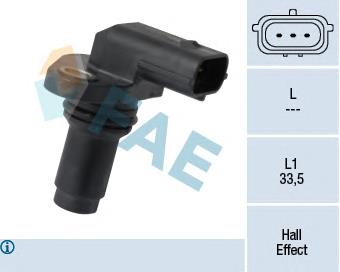 Sensor de posición del árbol de levas 79366 FAE